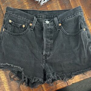 Levi's Black Denim Women's Shorts